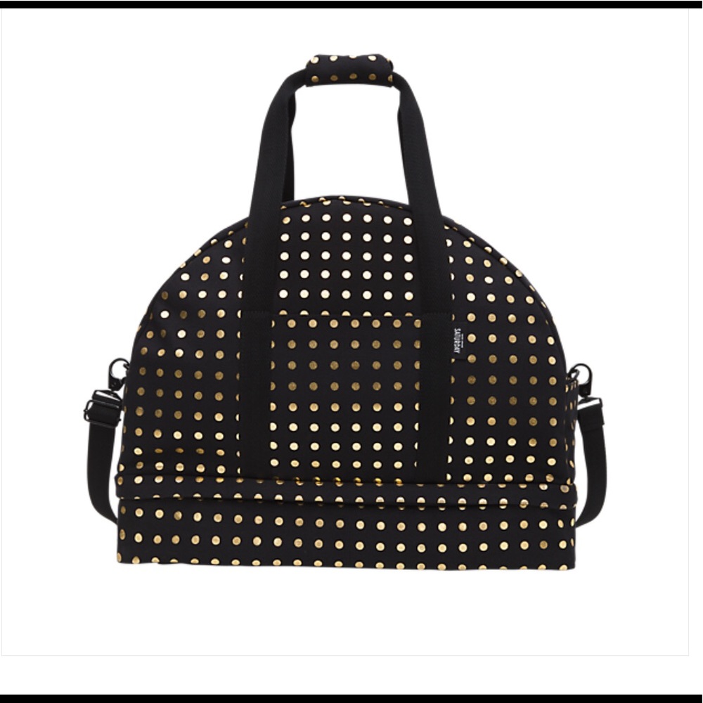 Kate Spade Saturday Black & Gold Weekender Tote